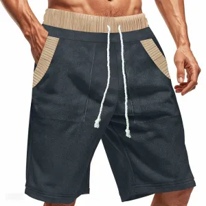 Men's Contrast Paneled Elasticated Shorts MTA1742C1X