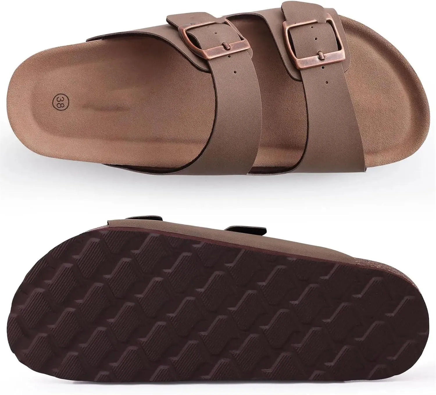 Men's Cork Clogs - Adjustable Anti-Skid Beach Sandals with Fashionable Design
