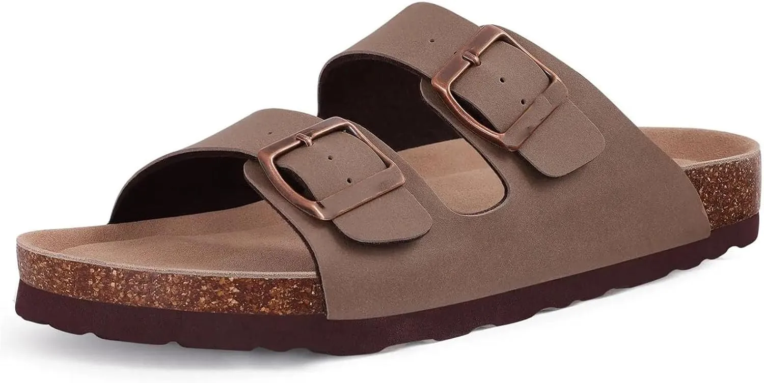 Men's Cork Clogs - Adjustable Anti-Skid Beach Sandals with Fashionable Design