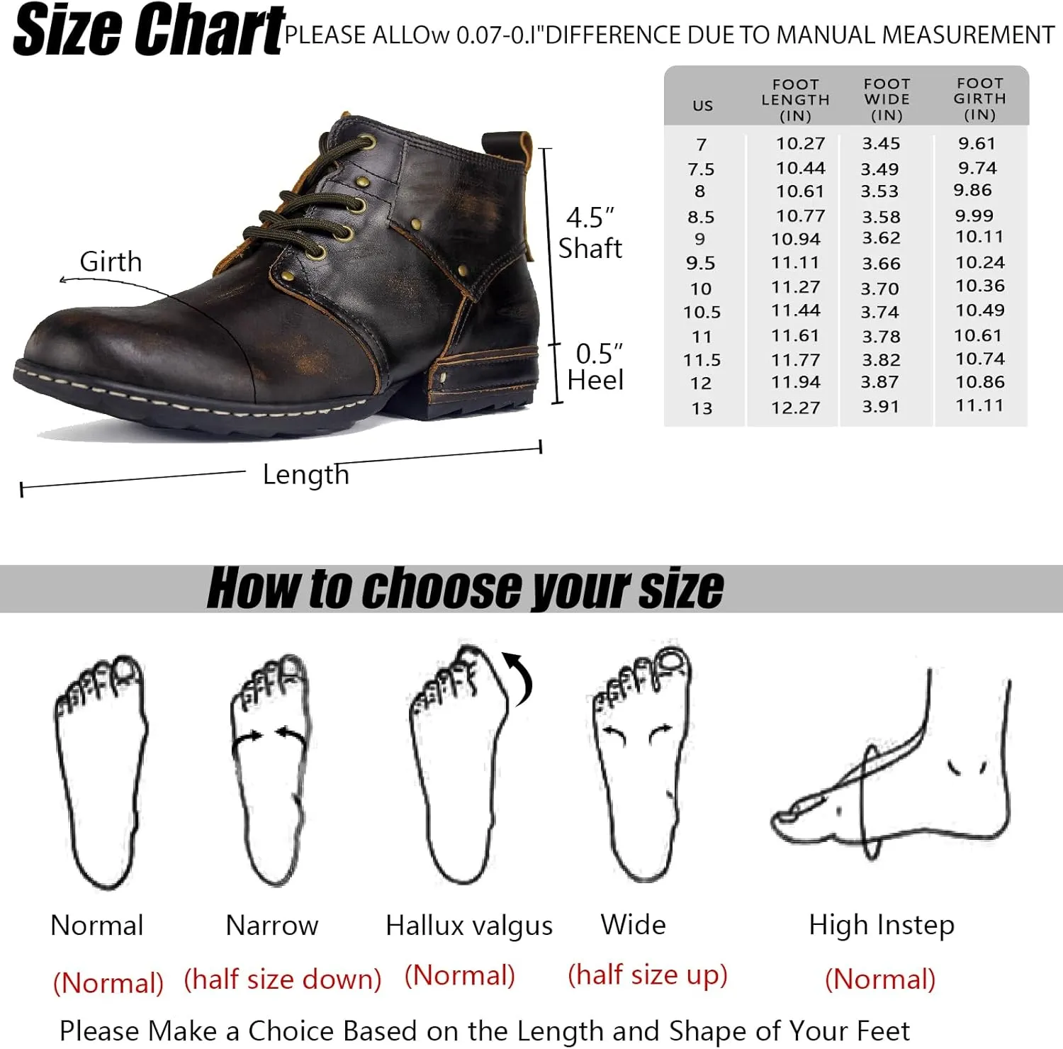 Mens Dress Boots Casual Oxfords Ankle Lace up Shoes Fashion Leather Chukka Business Boot AF001-2