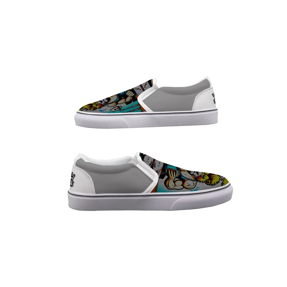 Men's Slip On Sneakers leo2 print