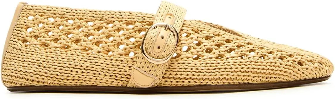 Mesh Ballet Flats for Women Round Toe Sandals Mary Jane Flats