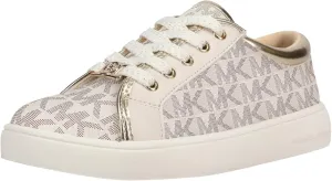 Michael Kors Kids Footwear Girls JEM RALLEY Sneaker, Vanilla/Pale Gold, 1 Little Kid