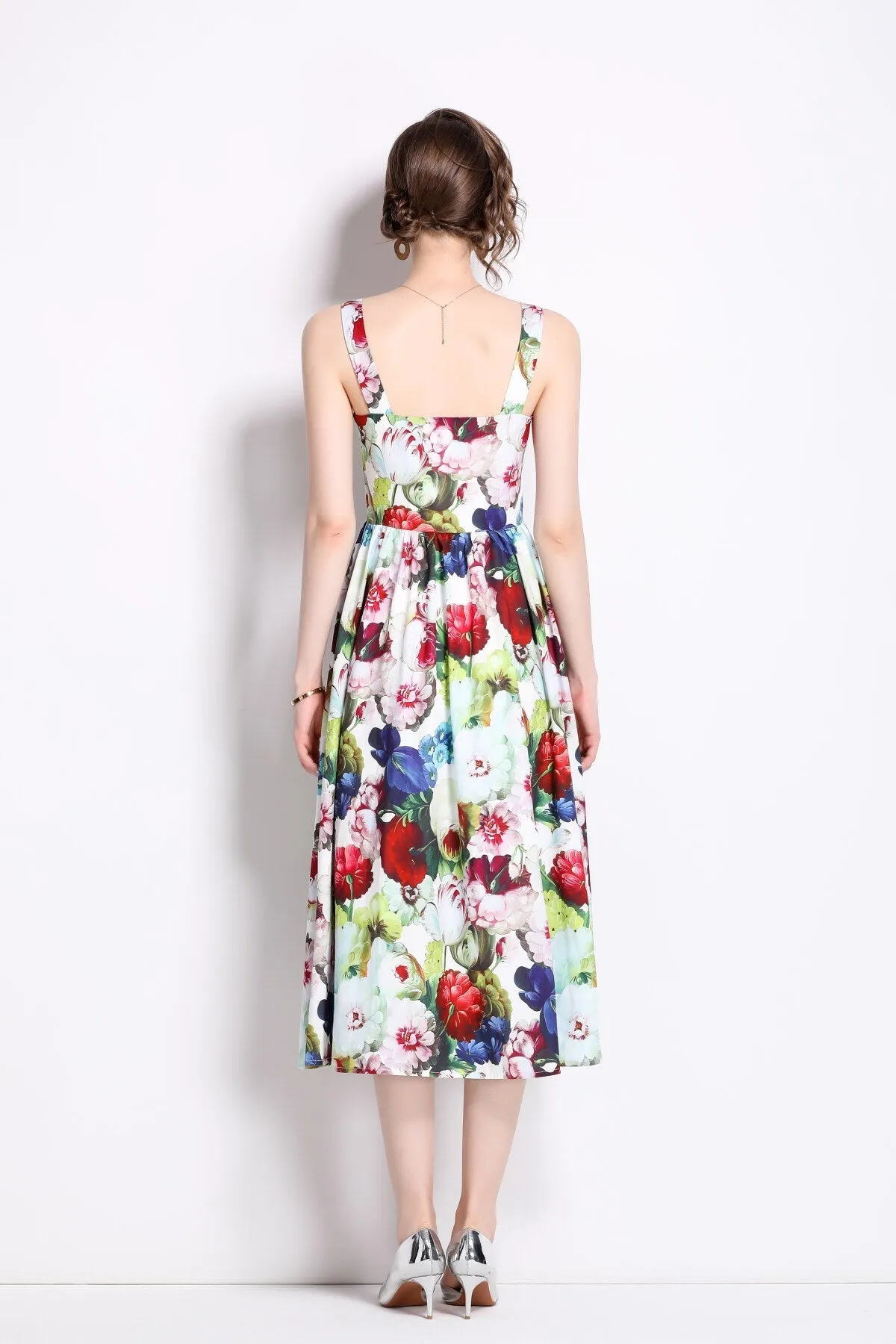 Midi Durable Carnival Trackable Flared Thick Dress Strap