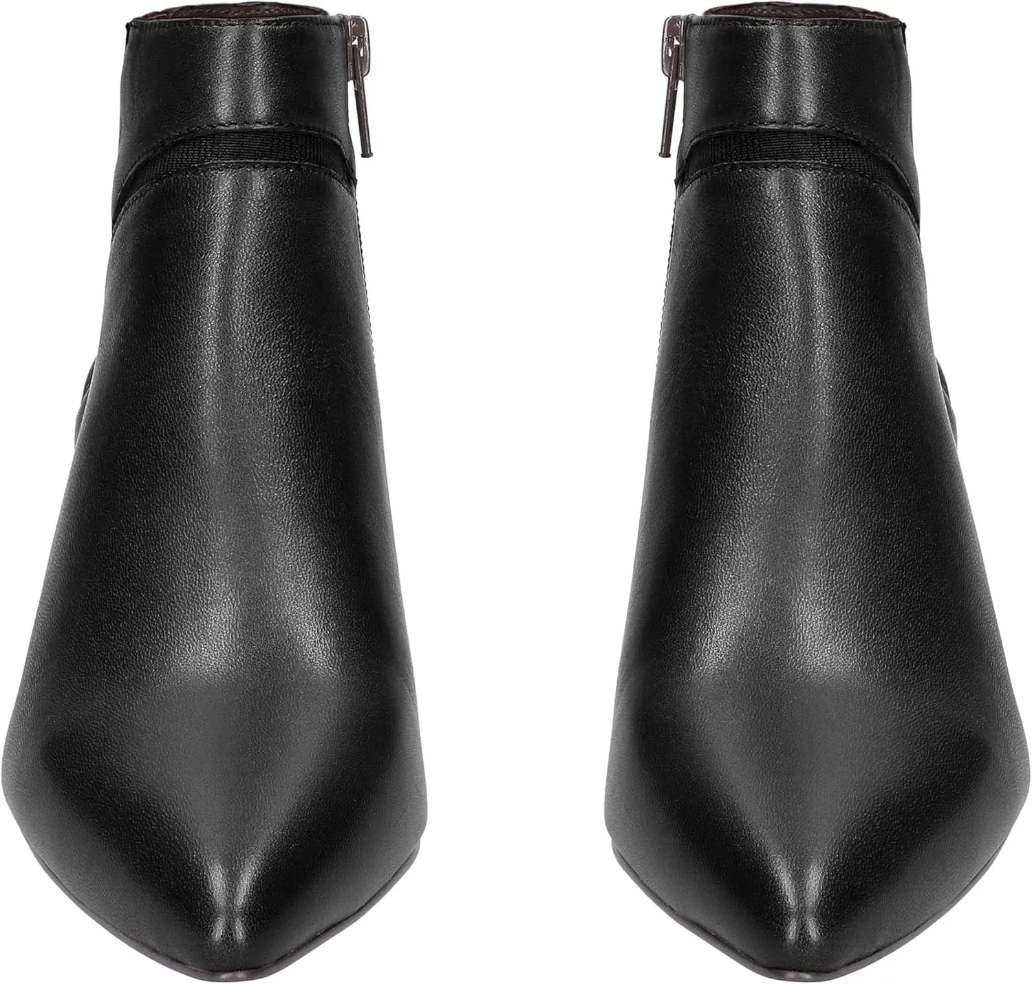 MOOMMO Women Low Kitten Heel Suede Ankle Boots Bow Pointed Closed Toe Zipper Chelsea Boots 2" Heels Buckle Strap Faux Suede Boot Zip Up Short Dress Booties Fall Office Wedding Comfy Cute 4-11 M US