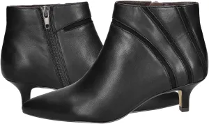 MOOMMO Women Low Kitten Heel Suede Ankle Boots Bow Pointed Closed Toe Zipper Chelsea Boots 2" Heels Buckle Strap Faux Suede Boot Zip Up Short Dress Booties Fall Office Wedding Comfy Cute 4-11 M US