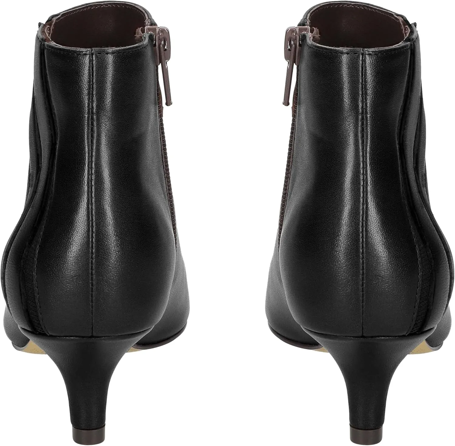 MOOMMO Women Low Kitten Heel Suede Ankle Boots Bow Pointed Closed Toe Zipper Chelsea Boots 2" Heels Buckle Strap Faux Suede Boot Zip Up Short Dress Booties Fall Office Wedding Comfy Cute 4-11 M US