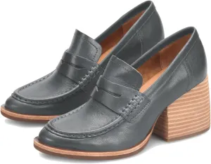 MOOMMO Women's Chunky Platform Loafers Pumps Round Closed Toe Slip On Penny Loafers Suede Block High Heels Oxford Shoes Formal Classic Thick Heel Dress Loafer Office Ladies Vintage Comfort 4-11 M US
