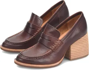 MOOMMO Women's Chunky Platform Loafers Pumps Round Closed Toe Slip On Penny Loafers Suede Block High Heels Oxford Shoes Formal Classic Thick Heel Dress Loafer Office Ladies Vintage Comfort 4-11 M US