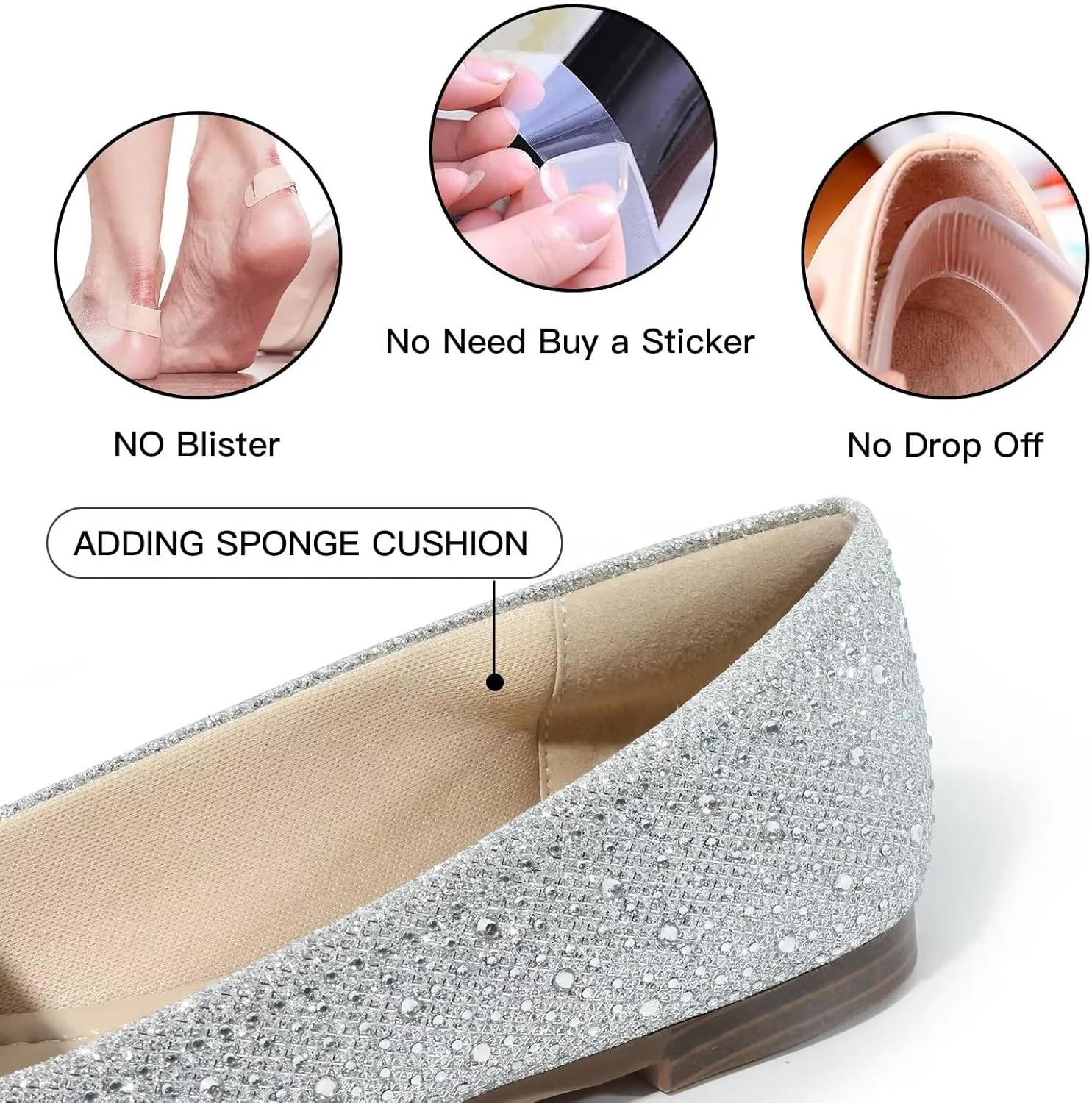 MUSSHOE Flat Shoes Women Comfortable Slip on Women's Flats