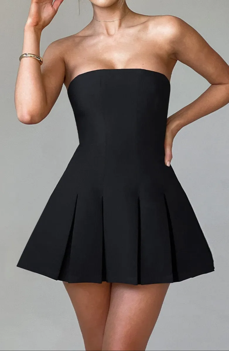 Nicole Mini Dress-Black