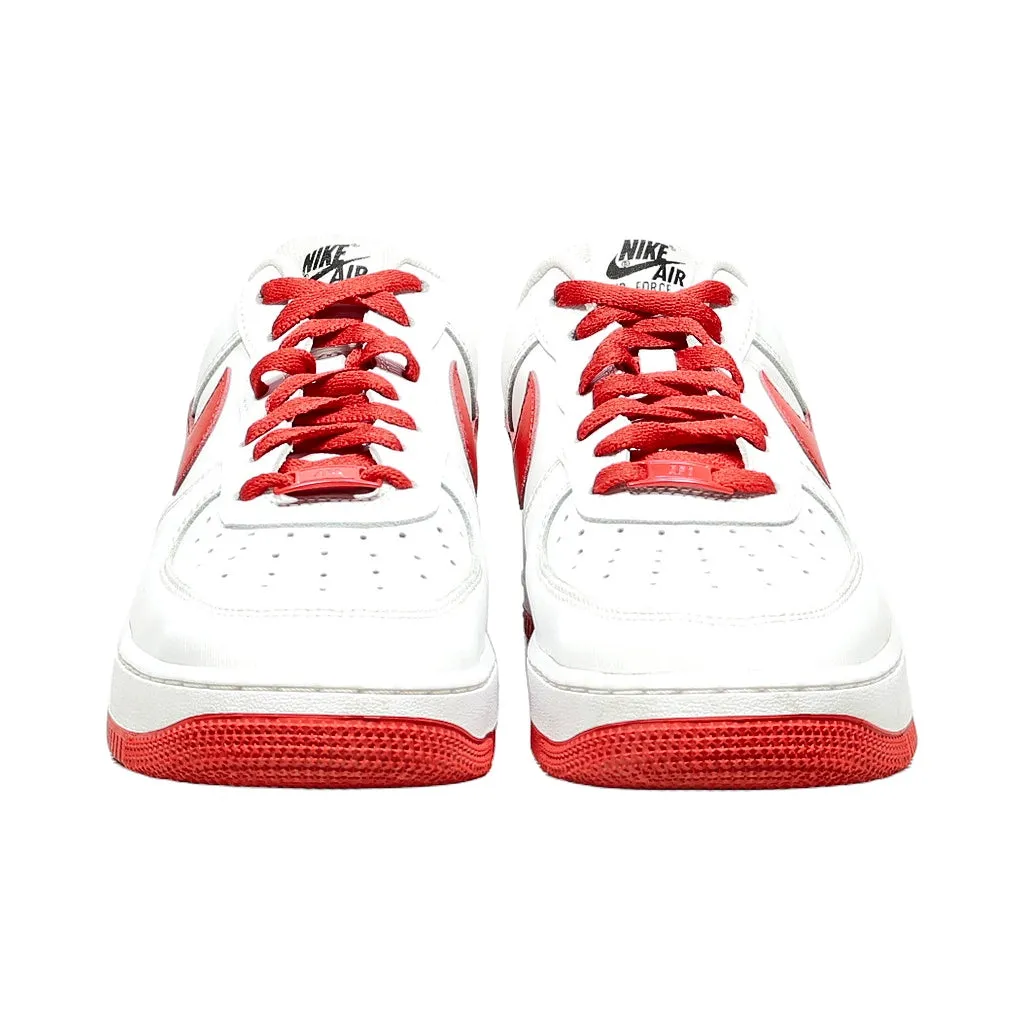 Nike Air Force 1 Low-Top Sneakers Leather White Color For Men