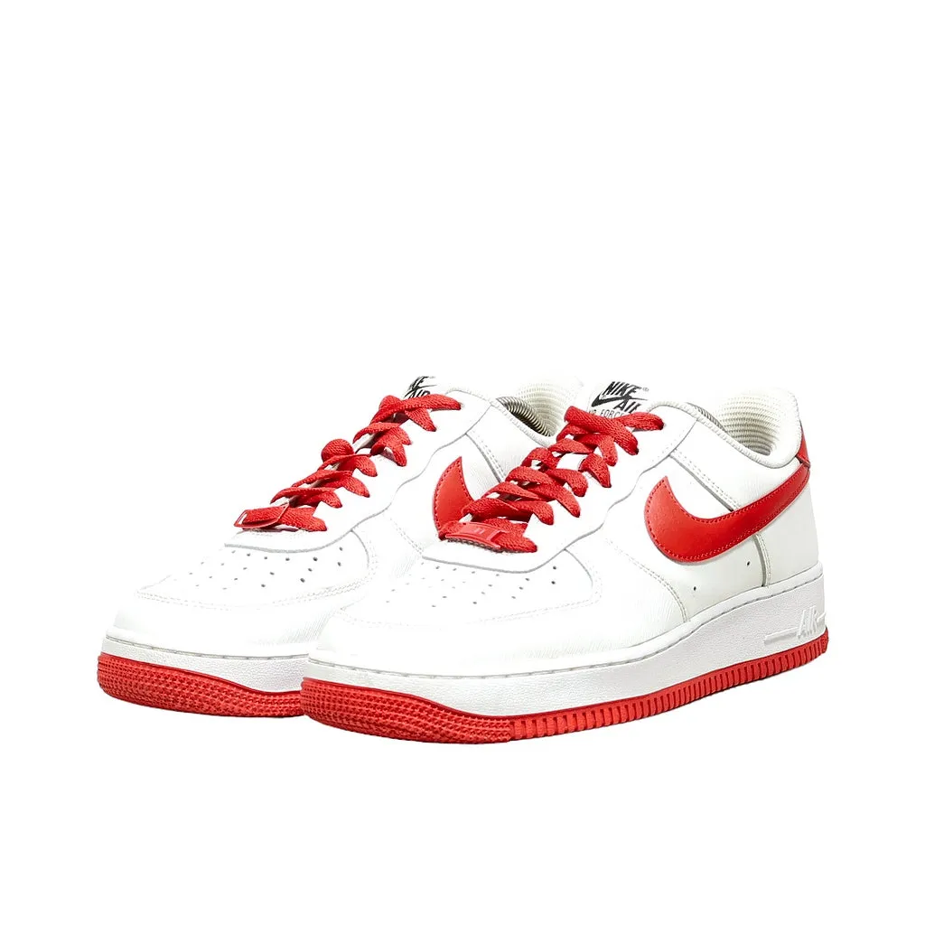 Nike Air Force 1 Low-Top Sneakers Leather White Color For Men