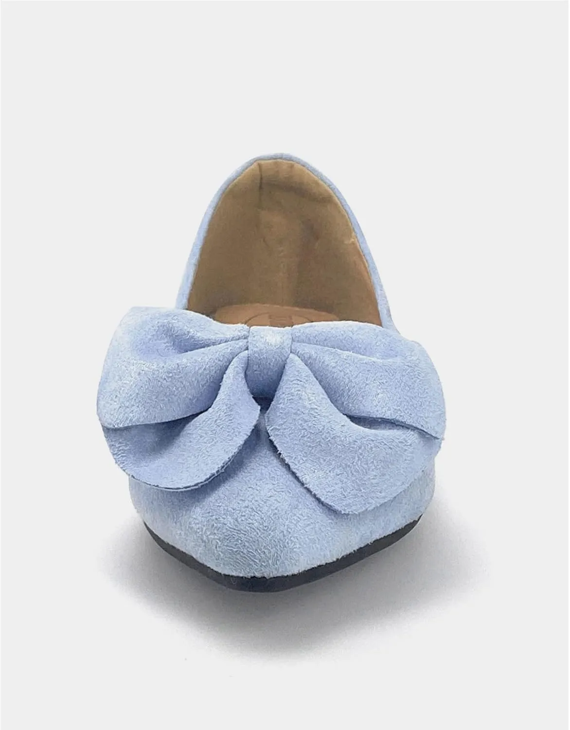 ODORHEISAYO Women's Dress Shoes for Women Office Shoes, Suede Ballet Flats Shoes Dressy, Casual Bows Flats for Women, Soft Slip ons Womens Shoes Dressy for Holiday Wedding Work Party