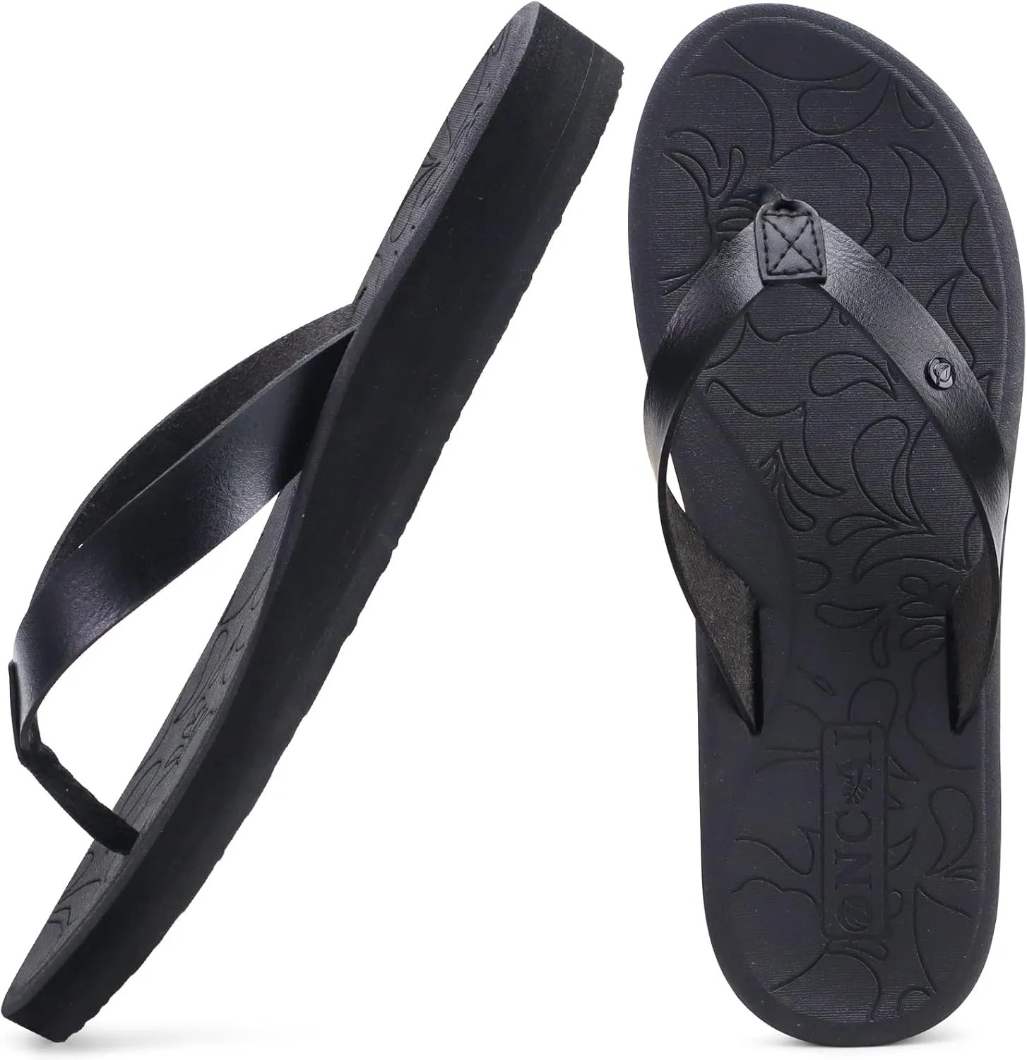 ONCAI Women's Flip Flops Arch Support Yoga Mat Summer Beach Woman Thong Sandals with Orthotic Rubber Soles(US Size 5-11)