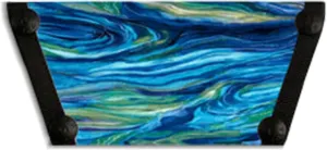 Onesole Blue Waves Top, New Coastal Collection for interchangeable Top for women, interchangeable Tops for women's wedge Sandals with Blue Waves designs, travel-friendly, As Seen on Shark Tank