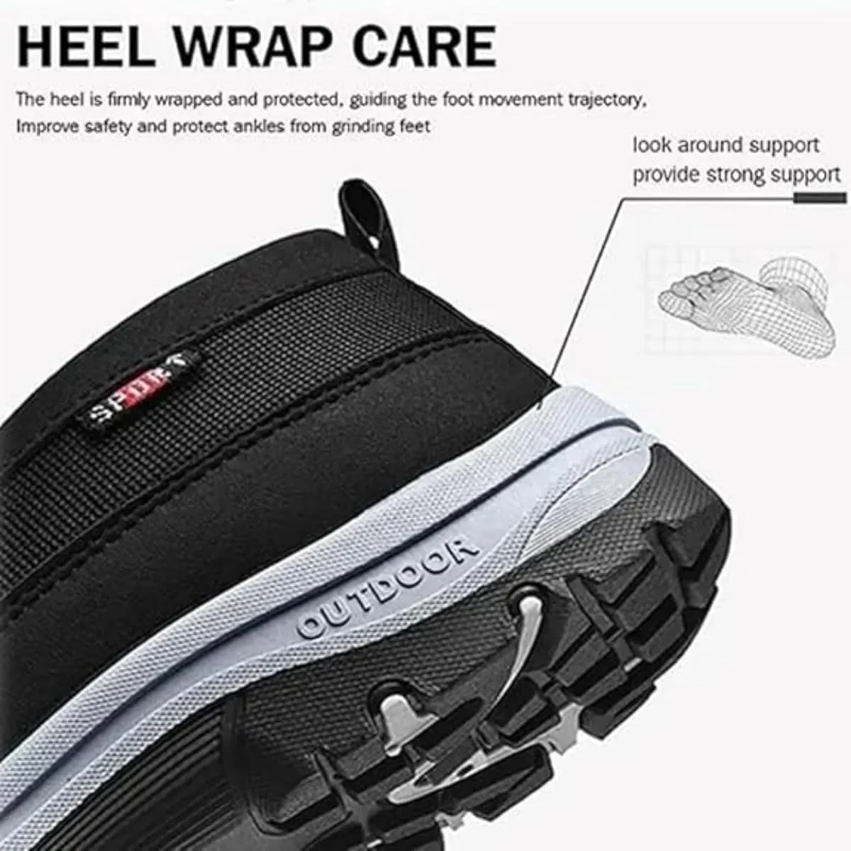 Orthowalkway Mens Shoes,Men's Arch Support Slip-on Canvas Loafers,Outdoor Casual Non Slip Orthopedic Sneakers Flats Boat Shoes
