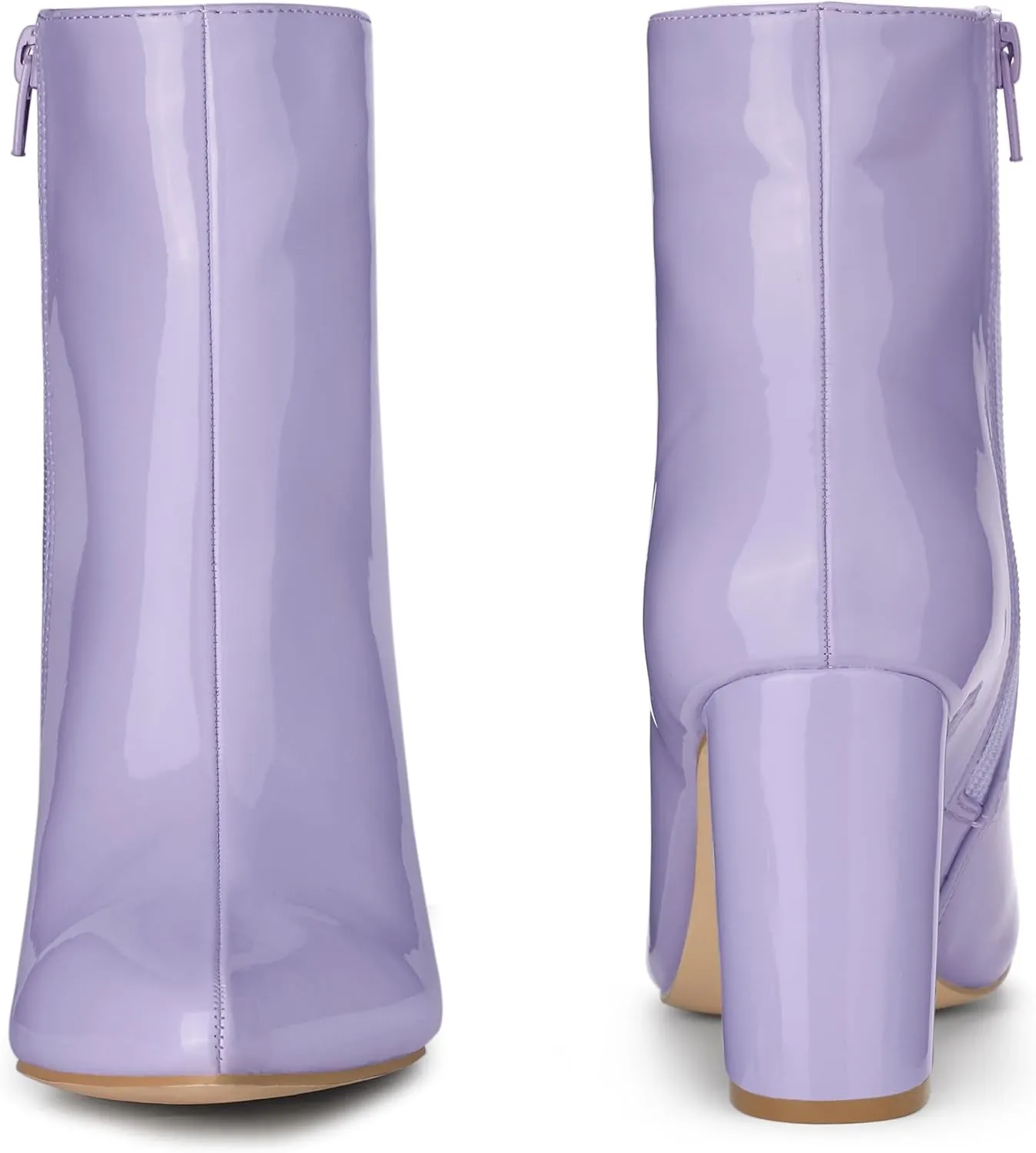 Perphy Pointed Toe Side Zip Chunky Heel Ankle Boots for Women