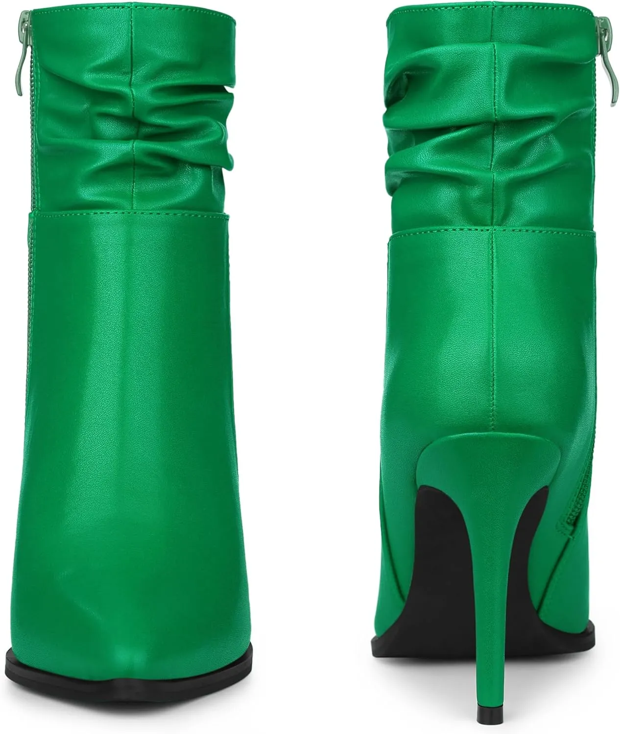 Perphy Slouch Pointed Toe Stiletto Heel Ankle Bootie Dressy Boots for Women