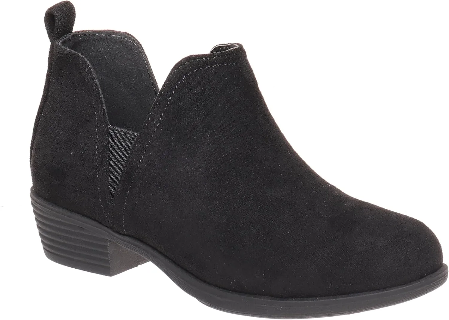 Pierre Dumas Girl's Ankle Boots Round Toe Low Chunky Heel Booties Kids Dress Boots