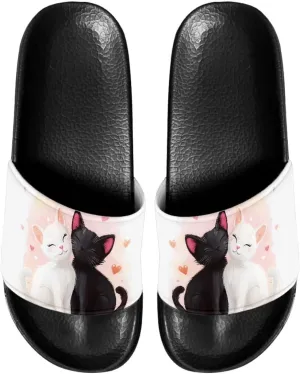 Pillow Slippers Slides for Women, Non-Slip Cloud Slides House Shower Shoes Shower Sandals for Indoor & Outdoor