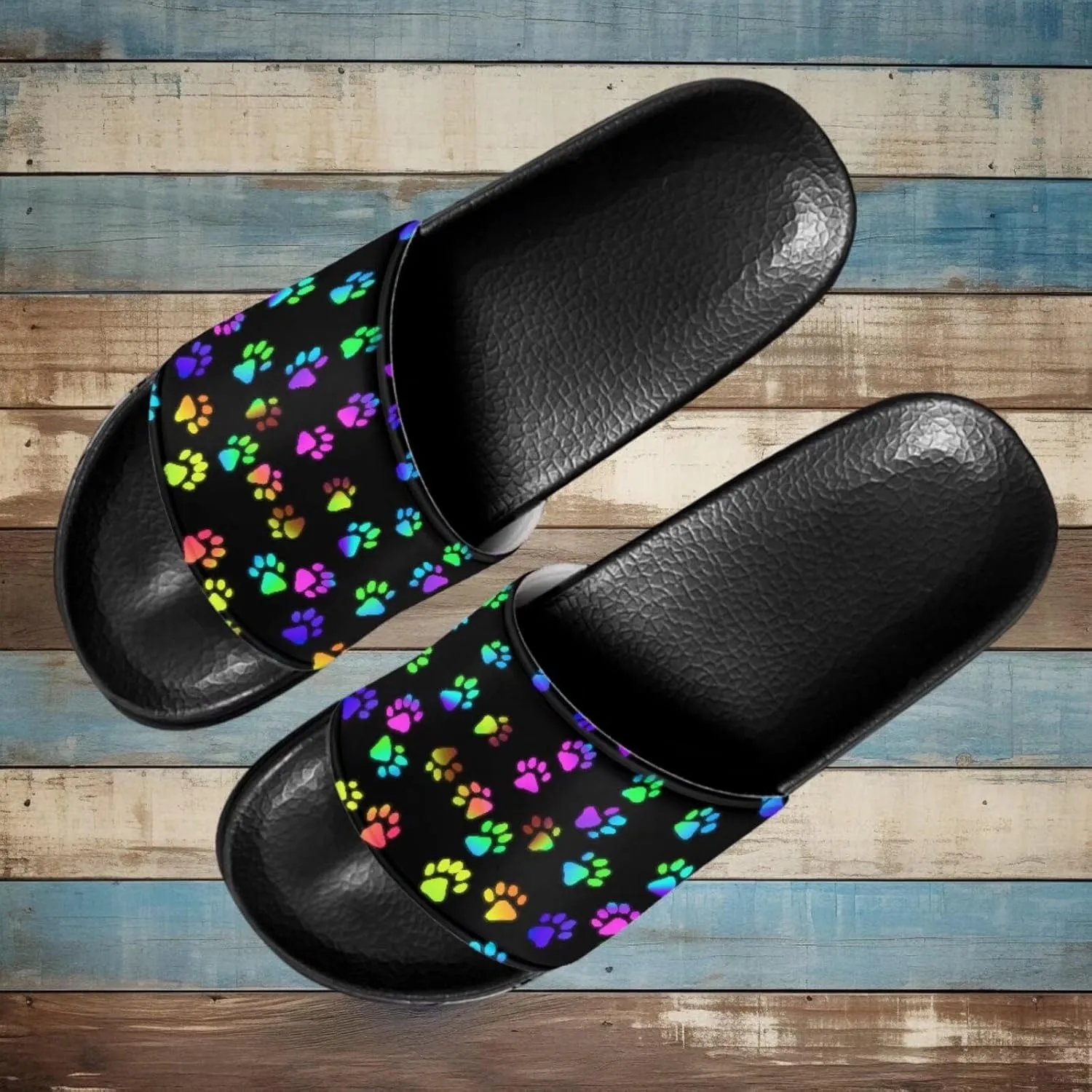 Pillow Slippers Slides for Women, Non-Slip Cloud Slides House Shower Shoes Shower Sandals for Indoor & Outdoor