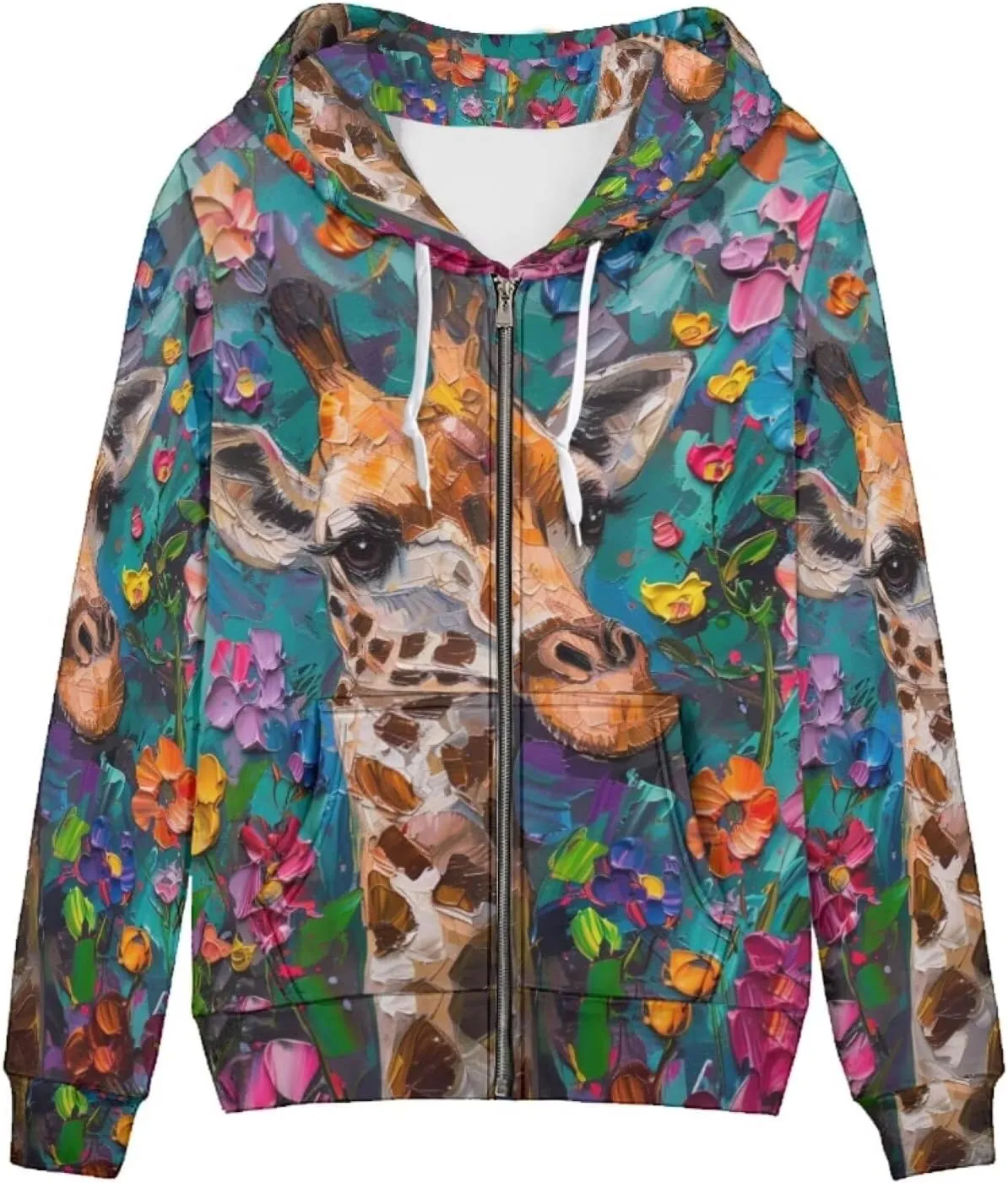 PinUp Angel Zip Up Hoodie for Women Hoodies Graphic Sweatshirt Casual Jacket Streetwear for Teen Girls Fall Clothes