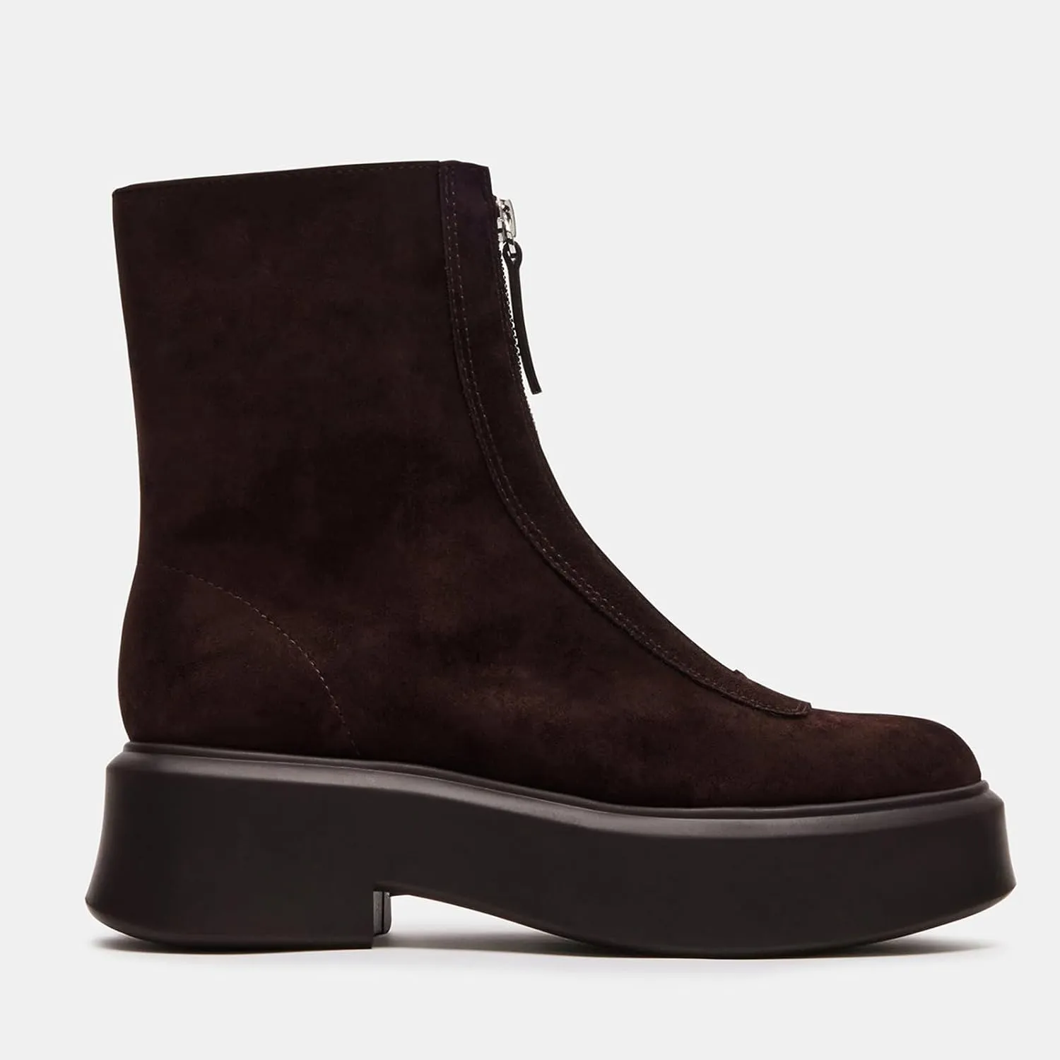 Platform Ankle Boots for Women Comfortable Chelsea Block Heel Booties with Zipper Casual Dressy Combat Mini Snow Boots