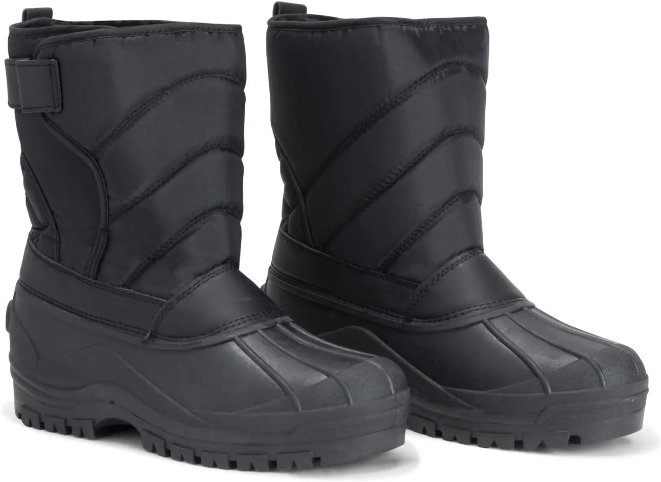 POLAR Mens Muck Nylon Strap Lace Up Duck Snow Winter Flat Rain Outdoor Boots