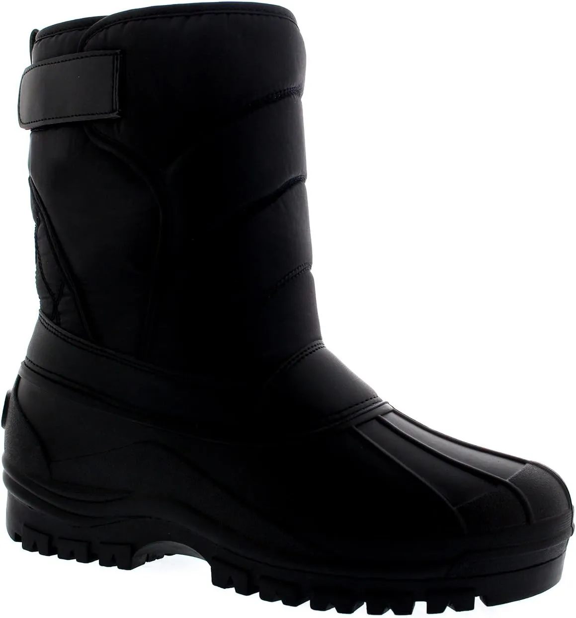 POLAR Mens Muck Nylon Strap Lace Up Duck Snow Winter Flat Rain Outdoor Boots