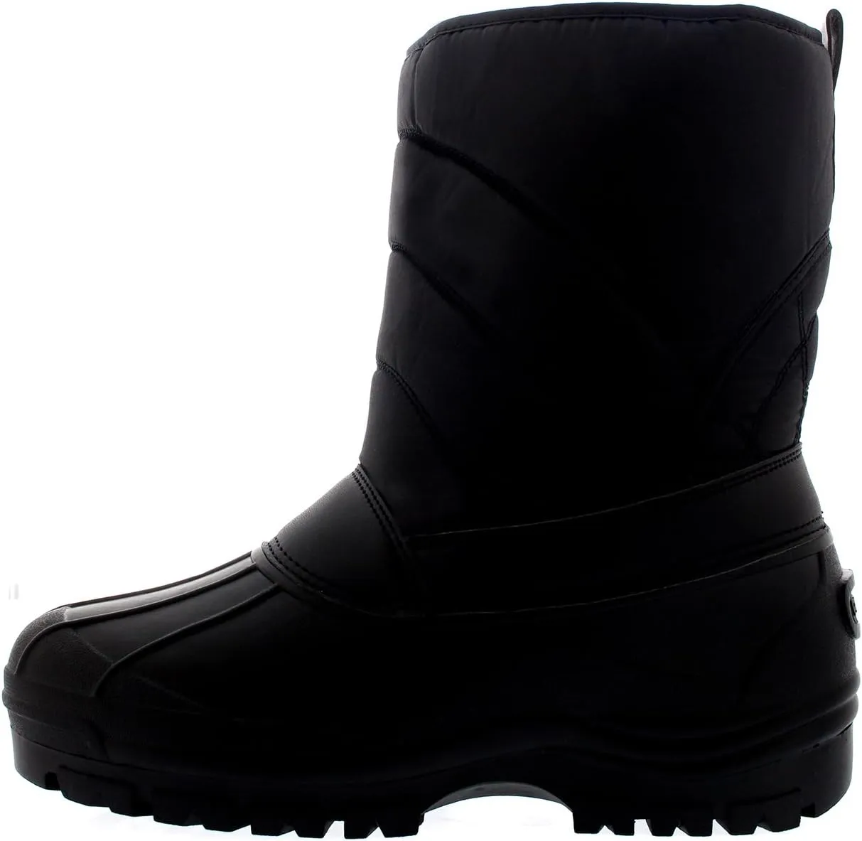 POLAR Mens Muck Nylon Strap Lace Up Duck Snow Winter Flat Rain Outdoor Boots