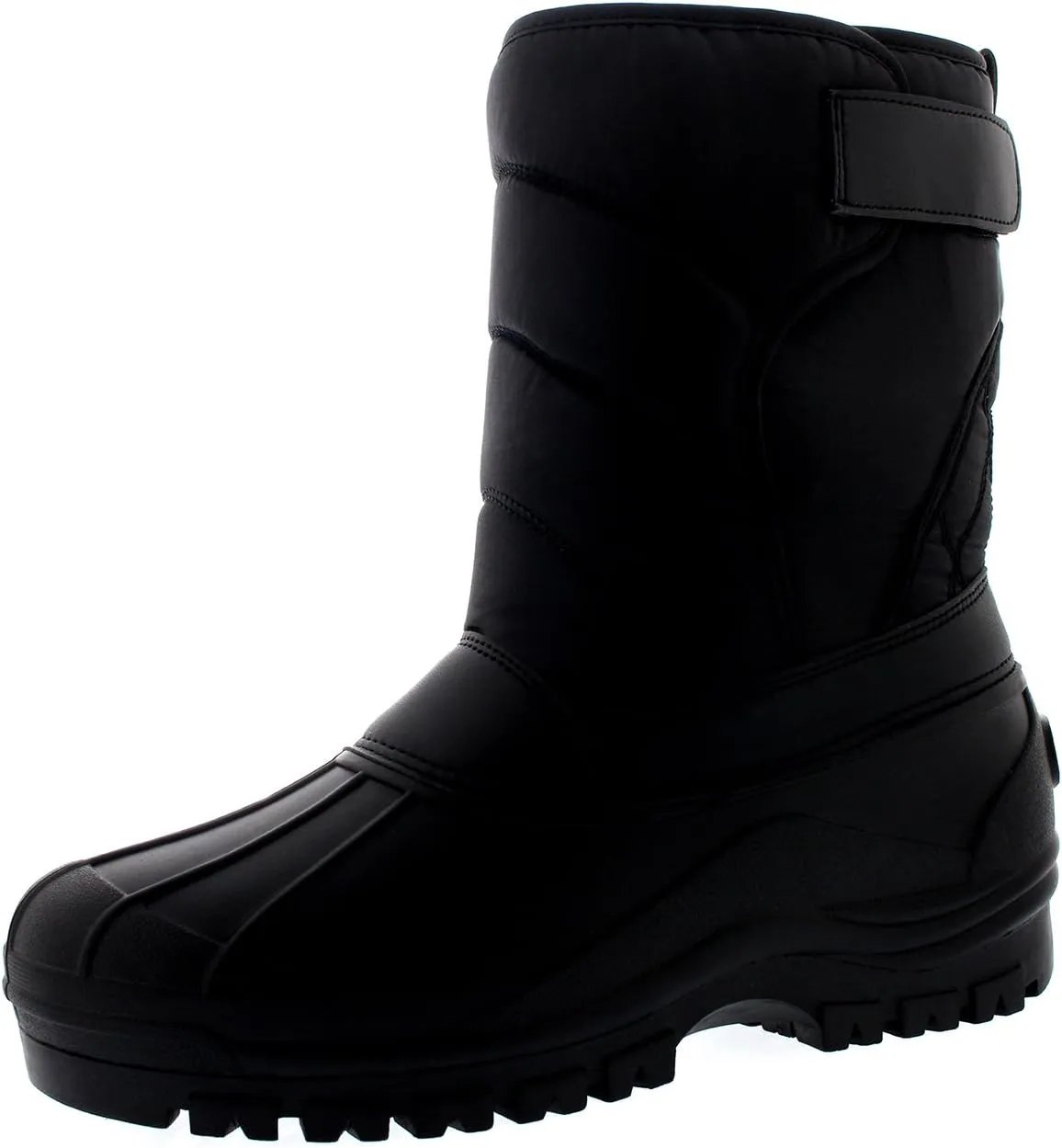 POLAR Mens Muck Nylon Strap Lace Up Duck Snow Winter Flat Rain Outdoor Boots
