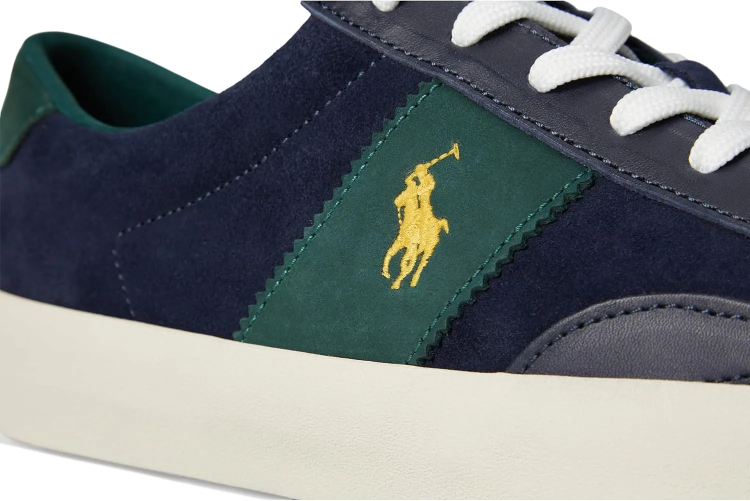 POLO RALPH LAUREN Men's Suede Leather-Sayer Sport-Sneakers-Low Top Lace