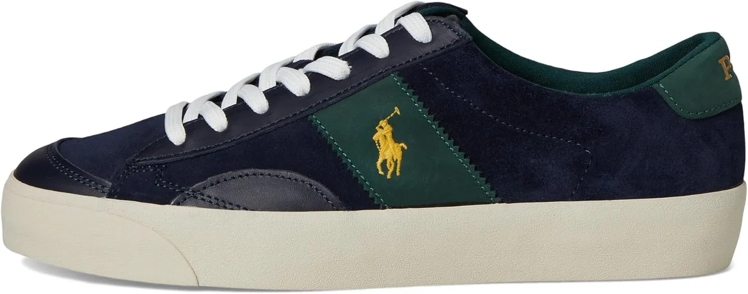 POLO RALPH LAUREN Men's Suede Leather-Sayer Sport-Sneakers-Low Top Lace
