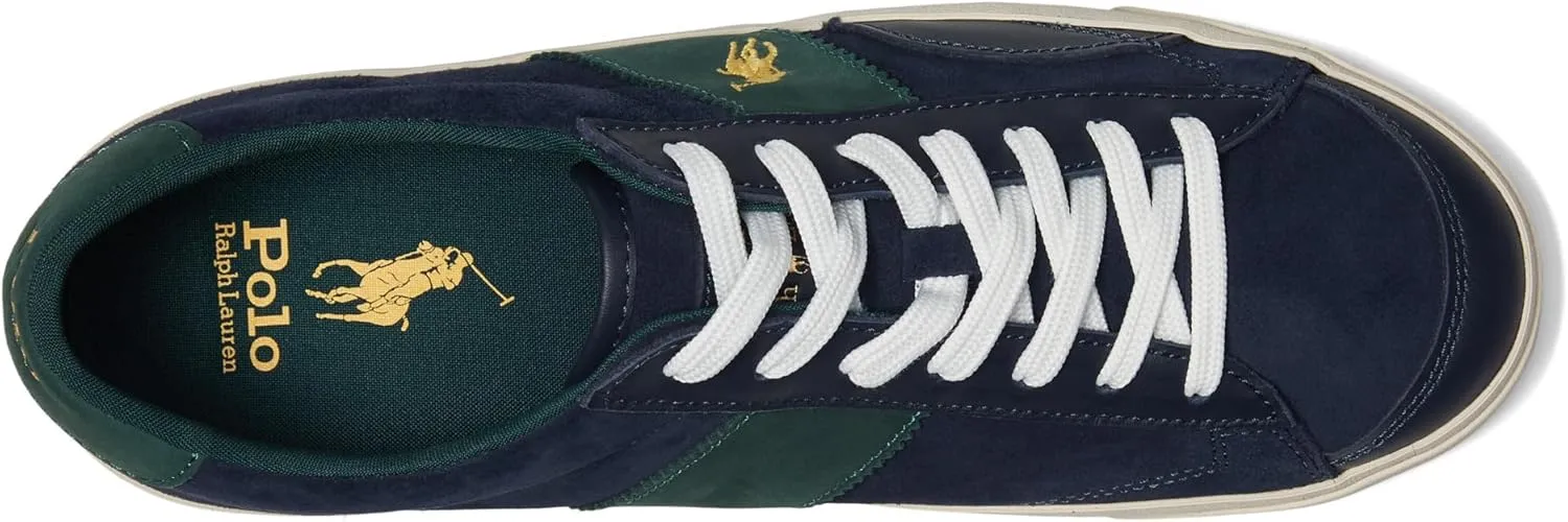 POLO RALPH LAUREN Men's Suede Leather-Sayer Sport-Sneakers-Low Top Lace