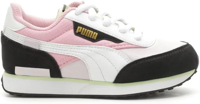 PUMA Kids Girls Future Rider Bouquet Lace Up Sneakers Shoes Casual - Black, Pink, White - Size 1.5 M