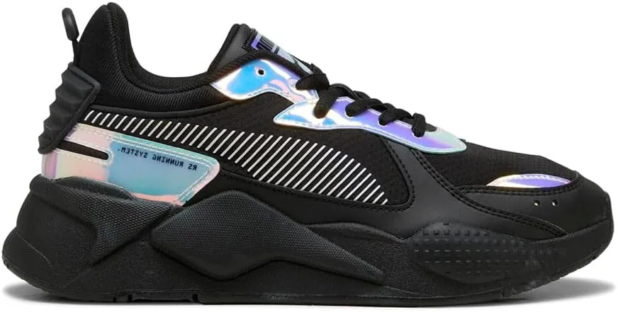 Puma Womens Rs-X Metallic Lace Up Sneakers Shoes Casual - Black - Size 8.5 M