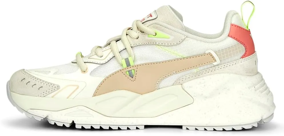 PUMA Womens TRC Mira Tech Pop Lace Up Sneakers Shoes Casual - Off White