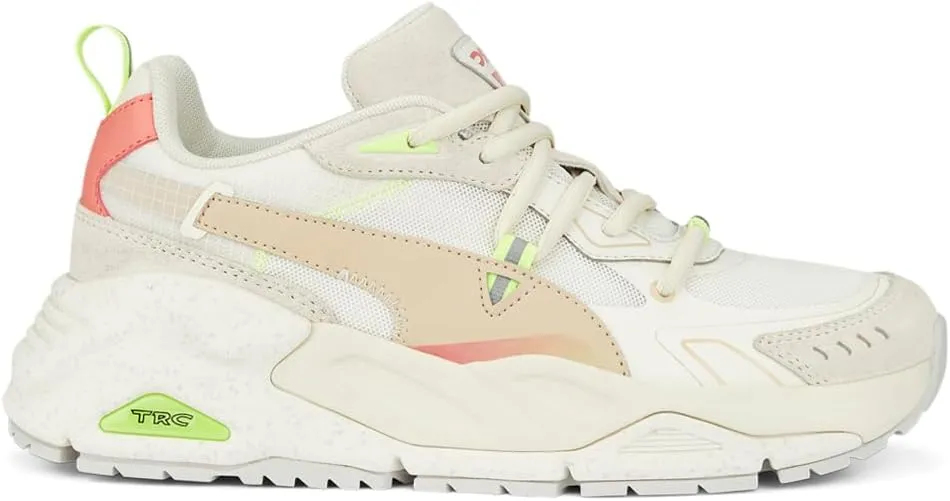 PUMA Womens TRC Mira Tech Pop Lace Up Sneakers Shoes Casual - Off White