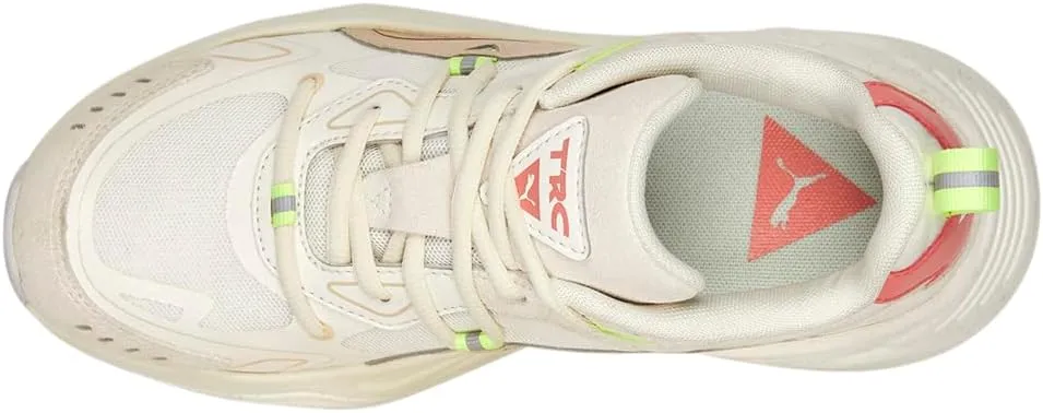 PUMA Womens TRC Mira Tech Pop Lace Up Sneakers Shoes Casual - Off White