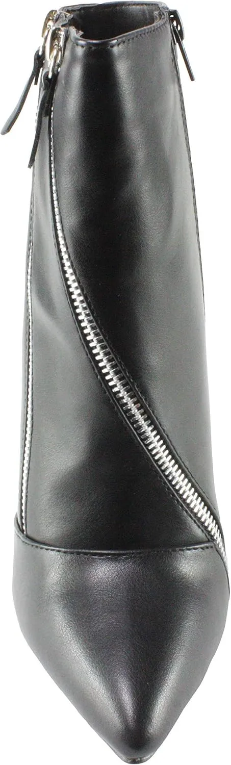 Qupid Women's Wink-09 Pointed Toe High Heel Ankle Boots