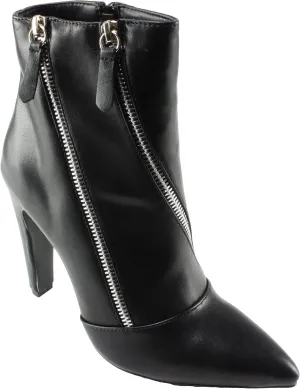 Qupid Women's Wink-09 Pointed Toe High Heel Ankle Boots