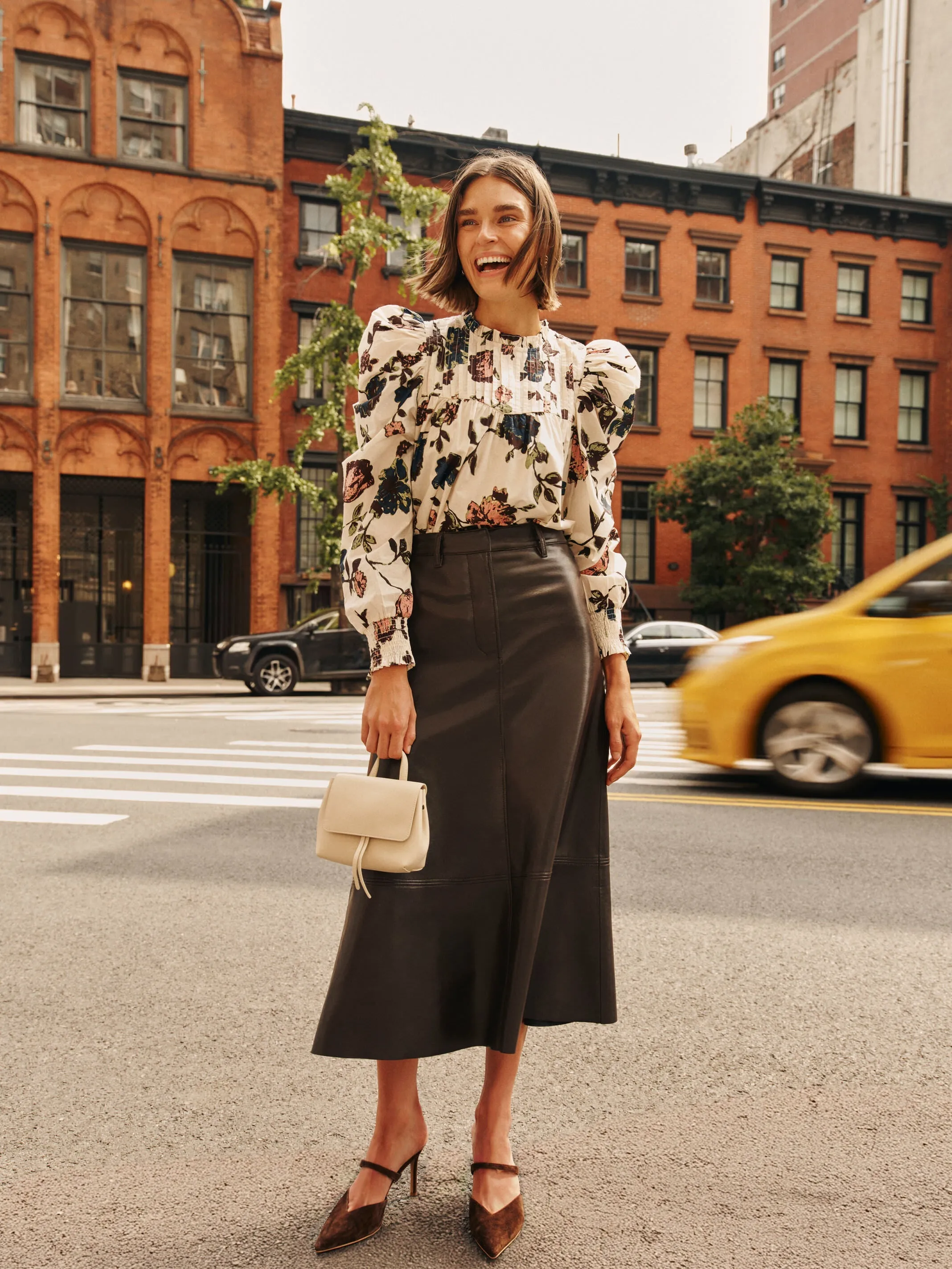 Remote-controlled Cassia Chocolate Skirt Leather Service-focused
