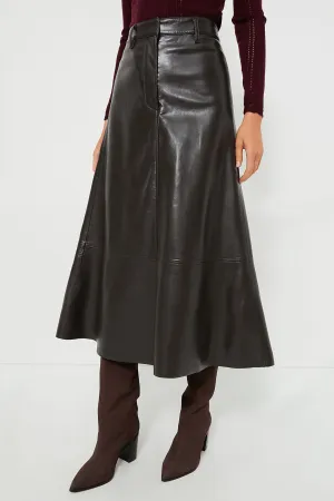 Remote-controlled Cassia Chocolate Skirt Leather Service-focused