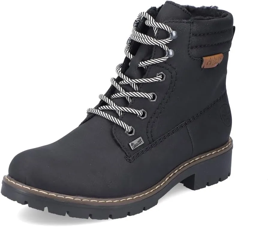 Rieker RiekerTEX Women's Lace-Up Ankle Boots Y9125 Water Resistant