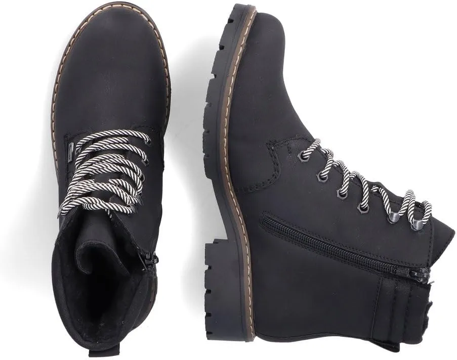 Rieker RiekerTEX Women's Lace-Up Ankle Boots Y9125 Water Resistant