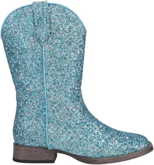 ROPER Toddler Girls Glitter Galore Square Toe Casual Boots Ankle - Blue