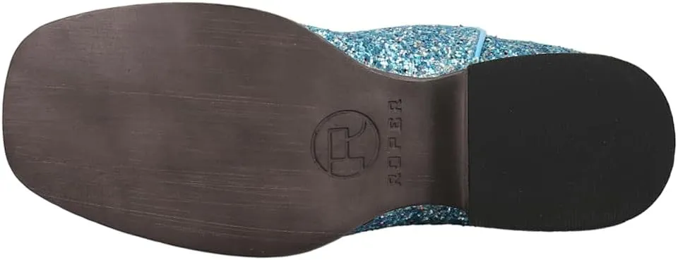 ROPER Toddler Girls Glitter Galore Square Toe Casual Boots Ankle - Blue