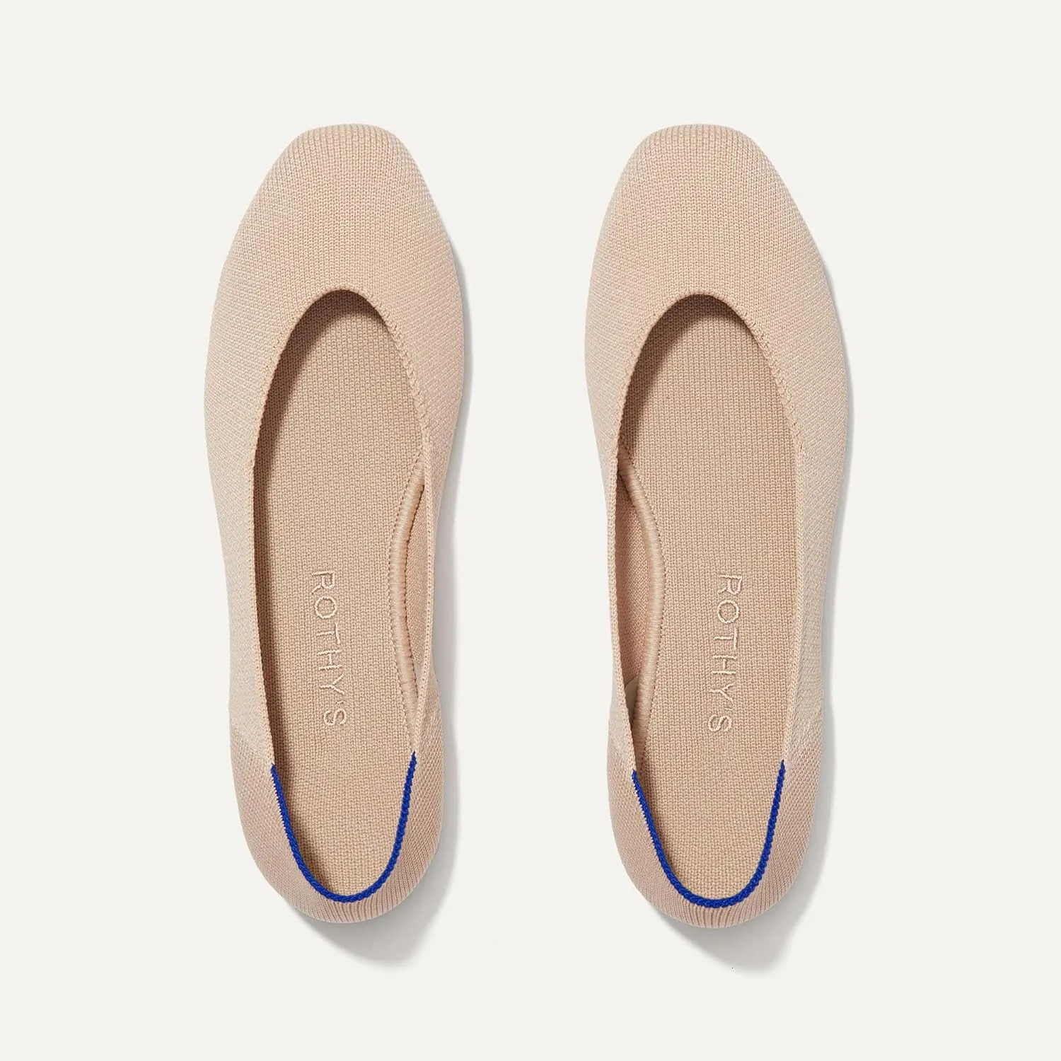 Rothy's The Square Women's Slip-On Shoes, Squared-Toe Flats, Made from Recycled Plastic Bottles & Machine Washable