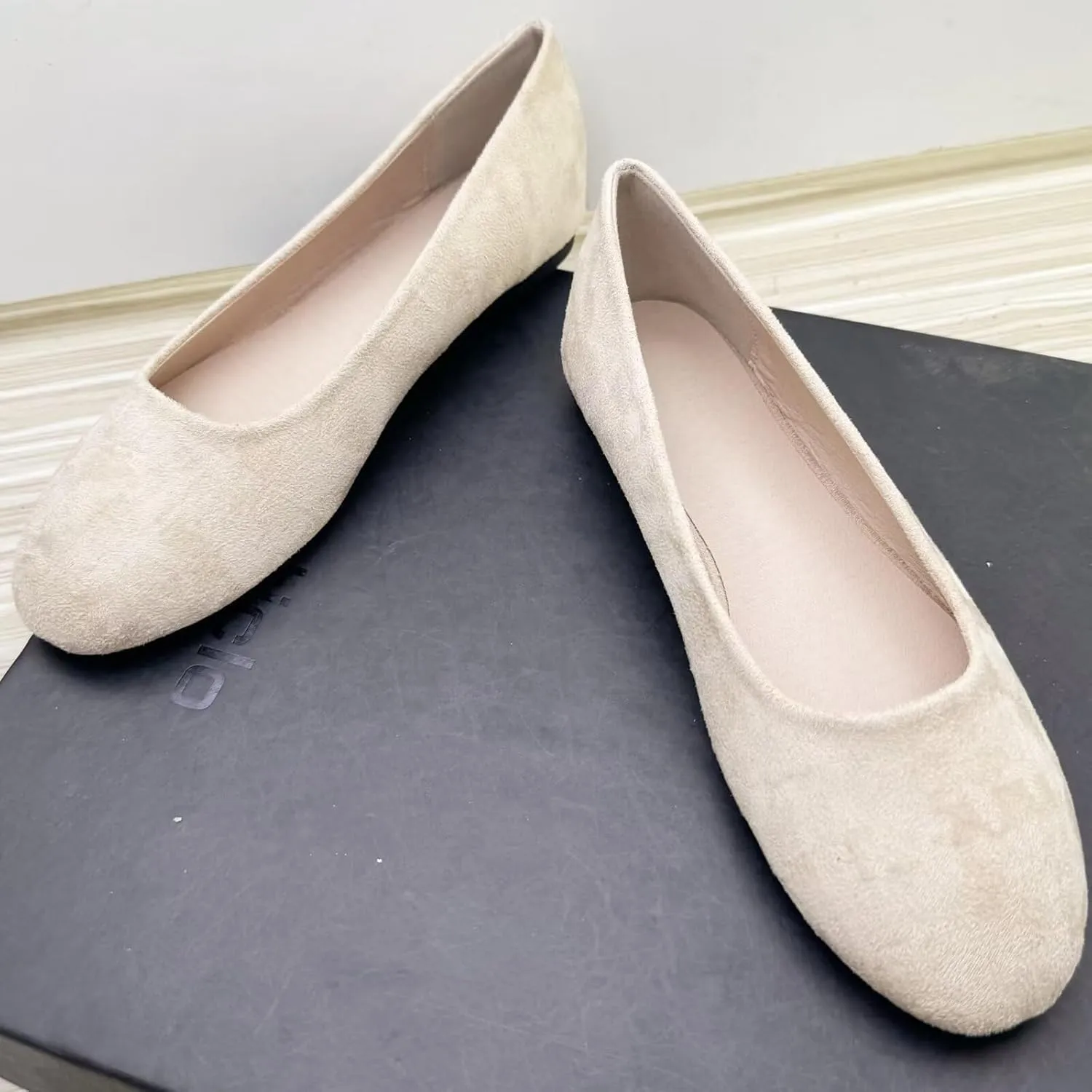 SAILING LU Ballet Flat for Women Candy Color Round Toe Soft Dressy Flats Shoes Wear to Work Slip On Moccasins